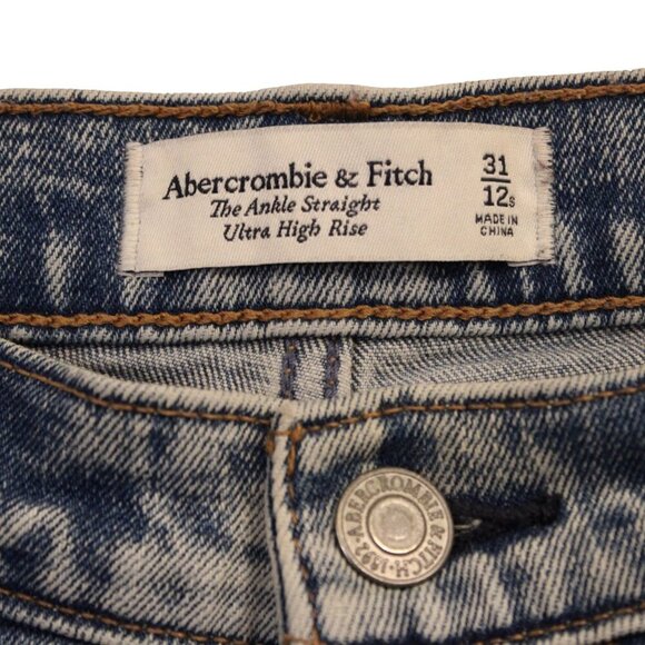 Abercrombie & Fitch Women's Jeans Size 31 Skinny Stretch Mid-Rise Denim - Picture 3 of 7